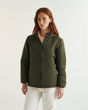 Doudoune réversible à capuche Ultralight Army/Rose poudre Bangkok 2.0