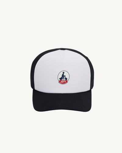 Casquette bicolore à filet Noir/Blanc/Noir Sail