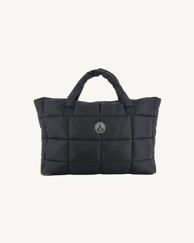 Sac avec des cristaux Swarovski®️ shopping Noir Leika 2.0