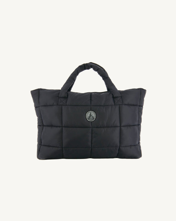 Sac avec des cristaux Swarovski®️ shopping Noir Leika 2.0