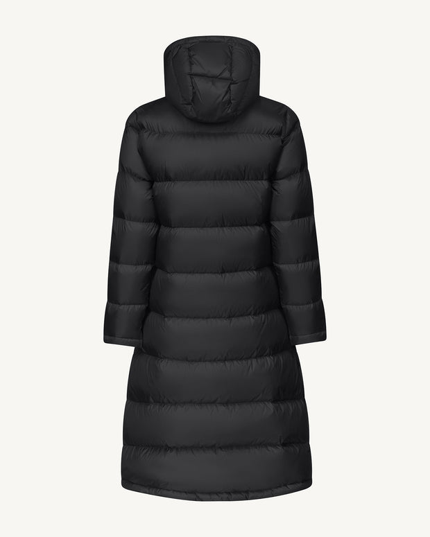 Doudoune longue à capuche Grand Froid Noir Karachi