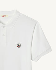 Polo en coton biologique Blanc Marbella
