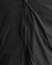 Imperméable long à capuche paquetable Noir Oban