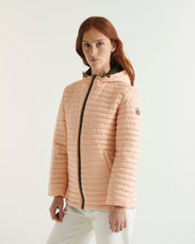 Doudoune réversible à capuche Ultralight Army/Rose poudre Bangkok 2.0