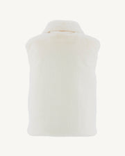 Doudoune avec des cristaux Swarovski®️ sans manches réversible Grand Froid Blanc Daria