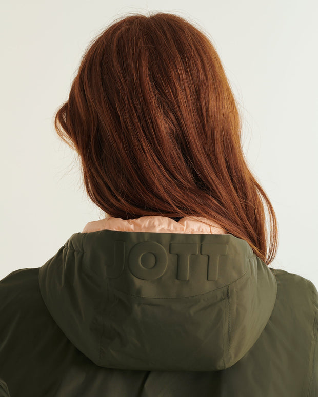 Doudoune réversible à capuche Ultralight Army/Rose poudre Bangkok 2.0